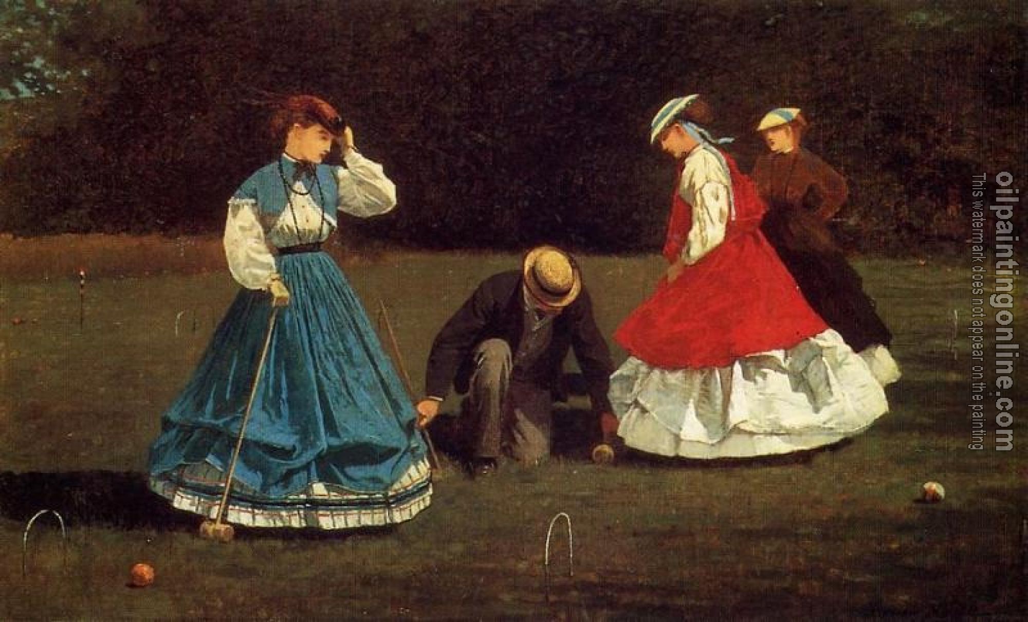 Homer, Winslow - Croquet Scene